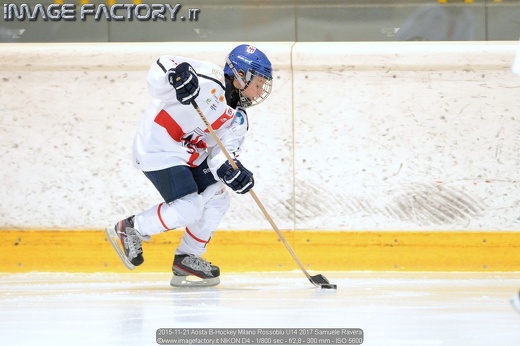 2015-11-21 Aosta B-Hockey Milano Rossoblu U14 2017 Samuele Ravera